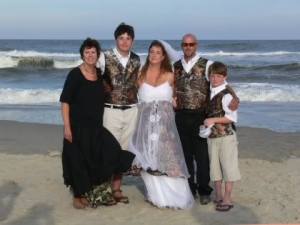 Camo Beach Wedding